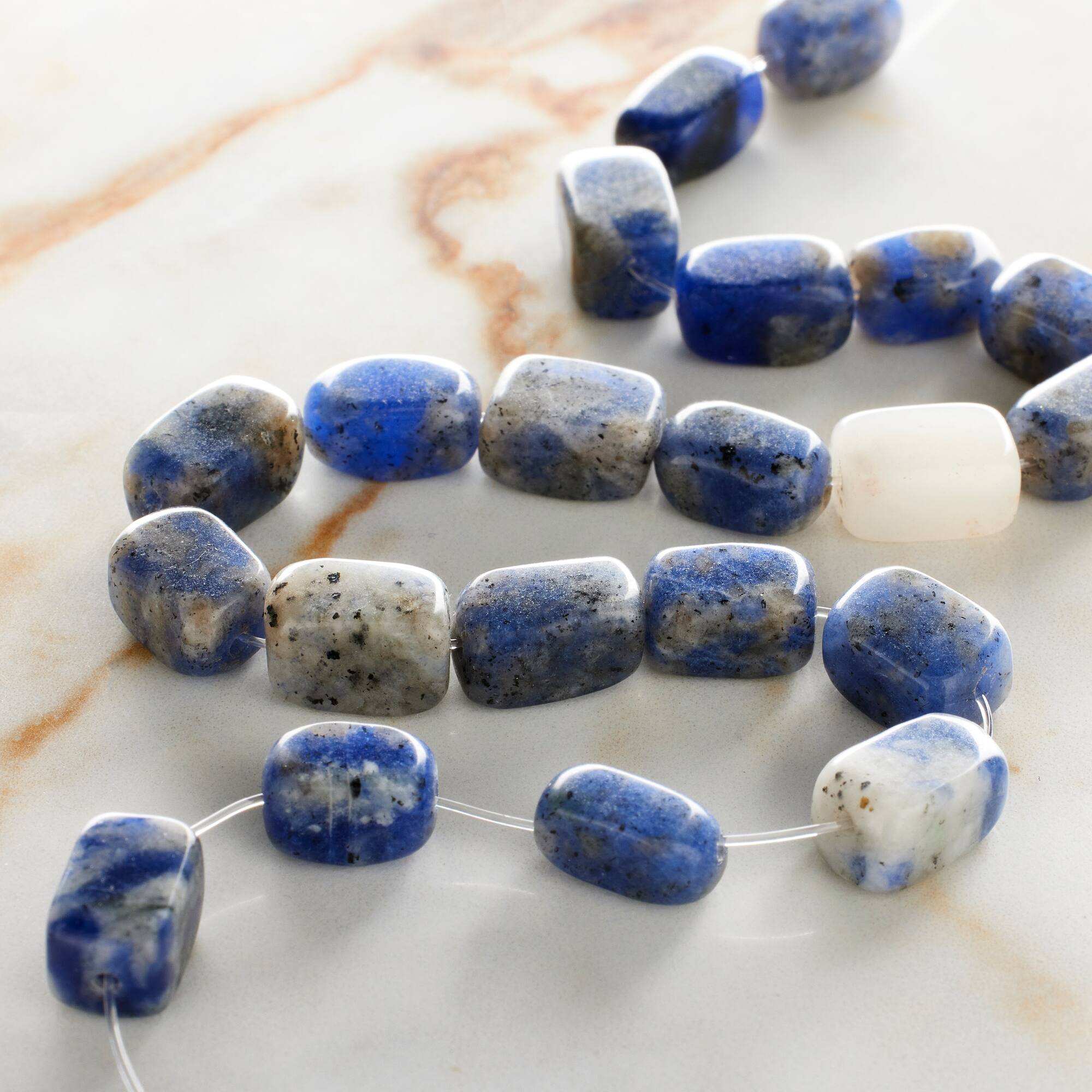 Sodalite Sapphire Nugget Beads by Bead Landing™